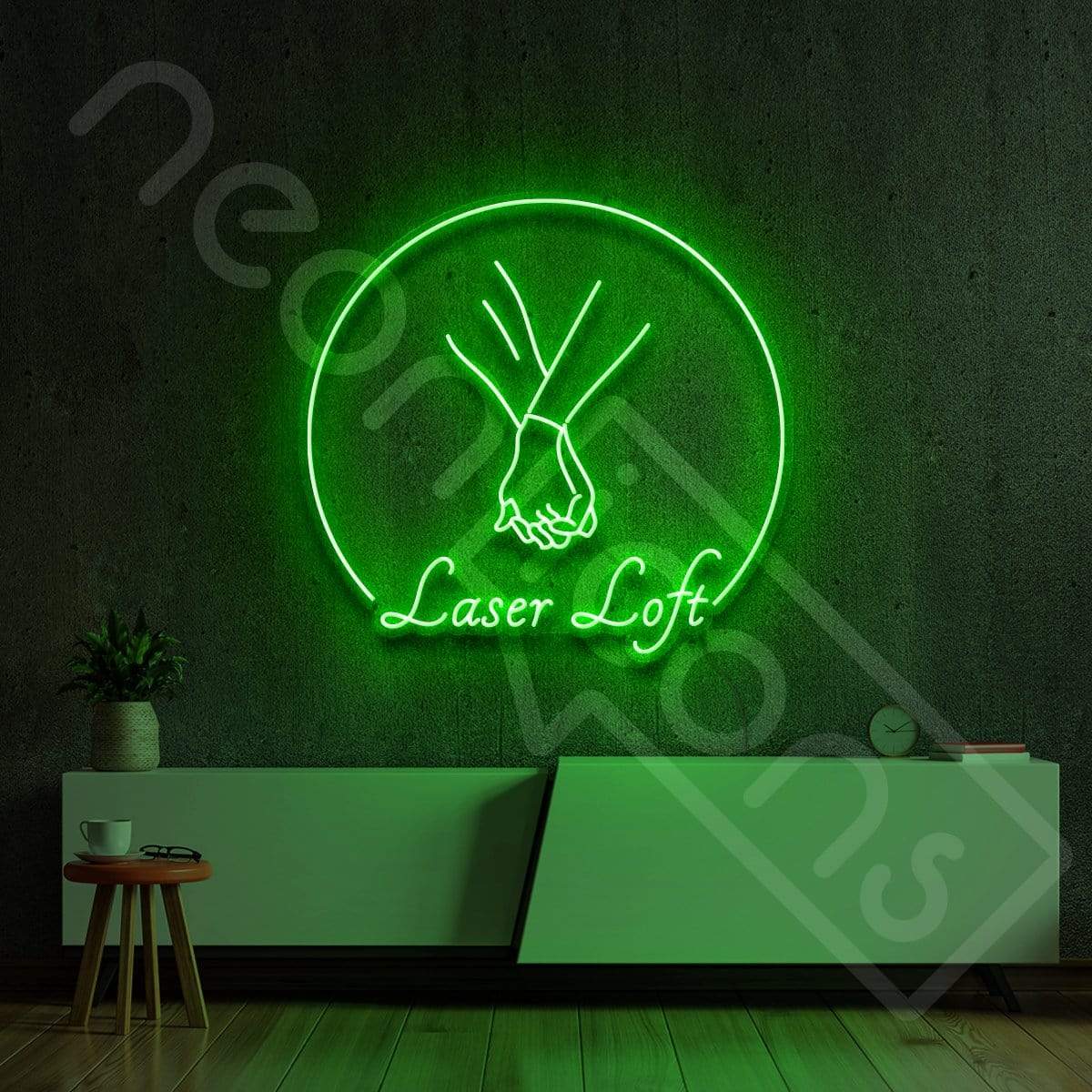 "Laser Loft" Custom Neon Sign