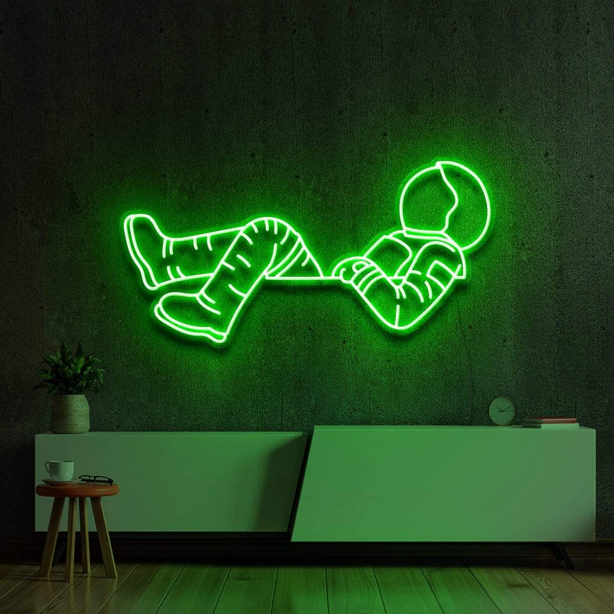 "Lost in Space" Neon Sign 60cm (2ft) / Green / LED Neon by Neon Icons