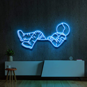 "Lost in Space" Neon Sign 60cm (2ft) / Ice Blue / LED Neon by Neon Icons