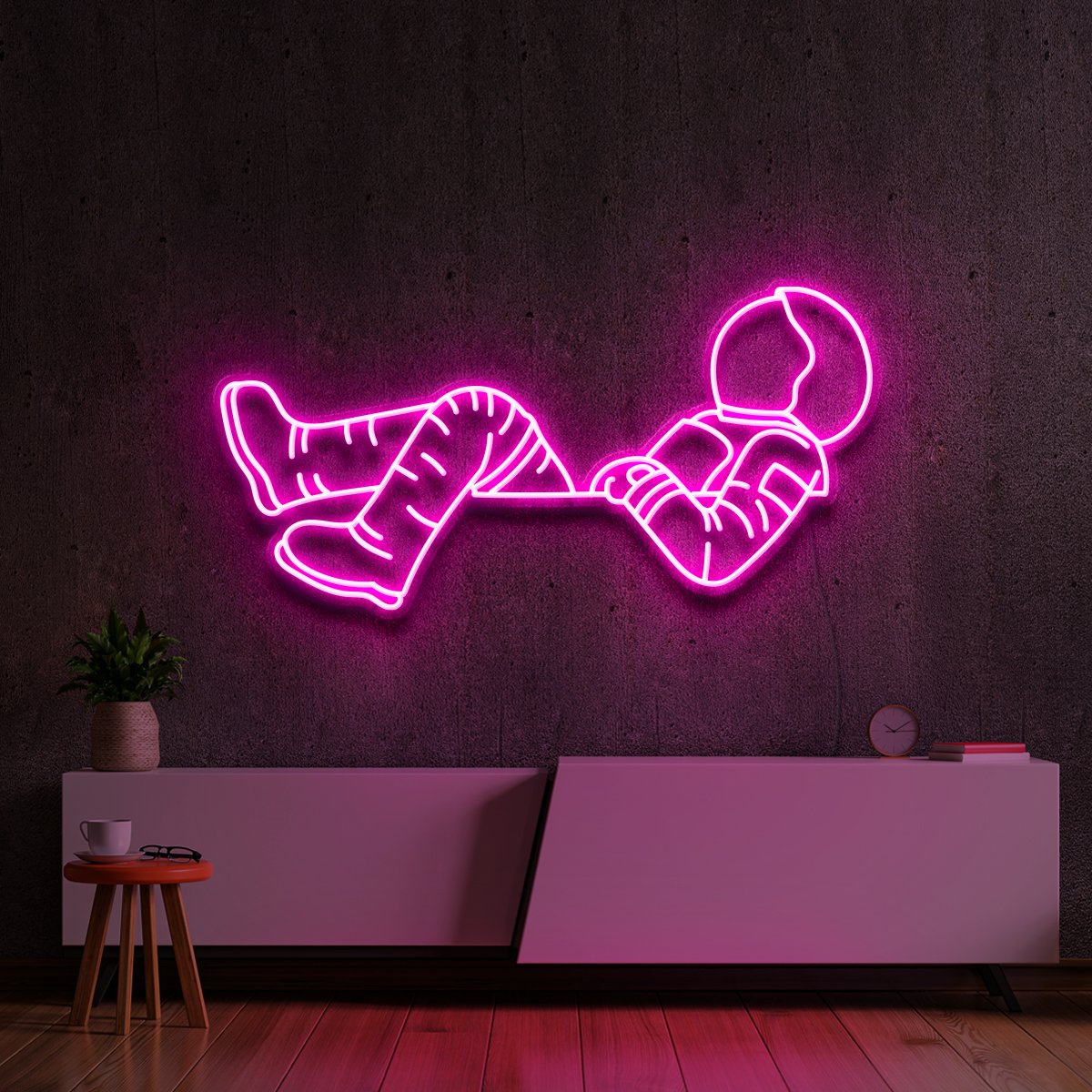 "Lost in Space" Neon Sign 60cm (2ft) / Pink / LED Neon by Neon Icons