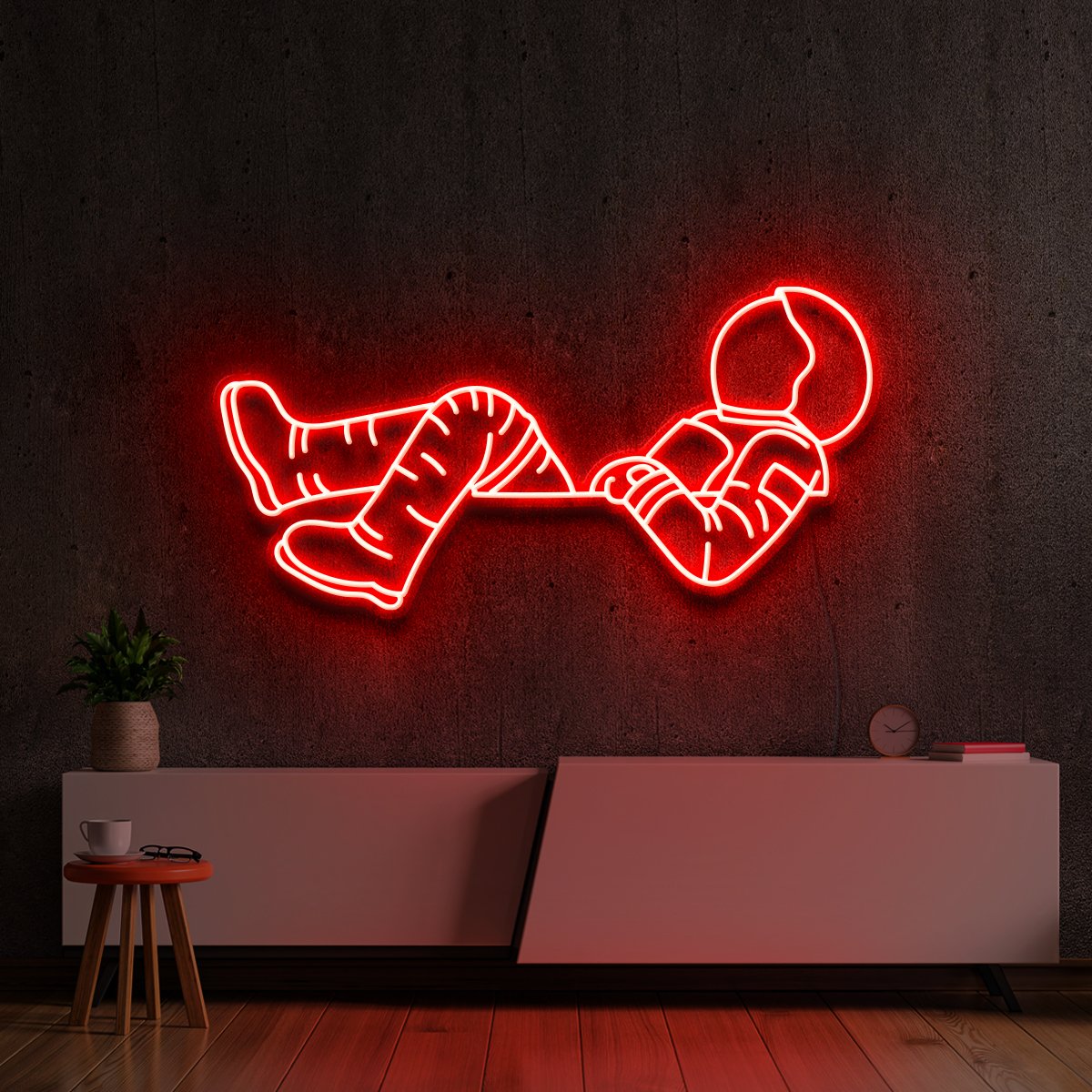 "Lost in Space" Neon Sign 60cm (2ft) / Red / LED Neon by Neon Icons