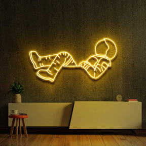 "Lost in Space" Neon Sign 60cm (2ft) / Yellow / LED Neon by Neon Icons