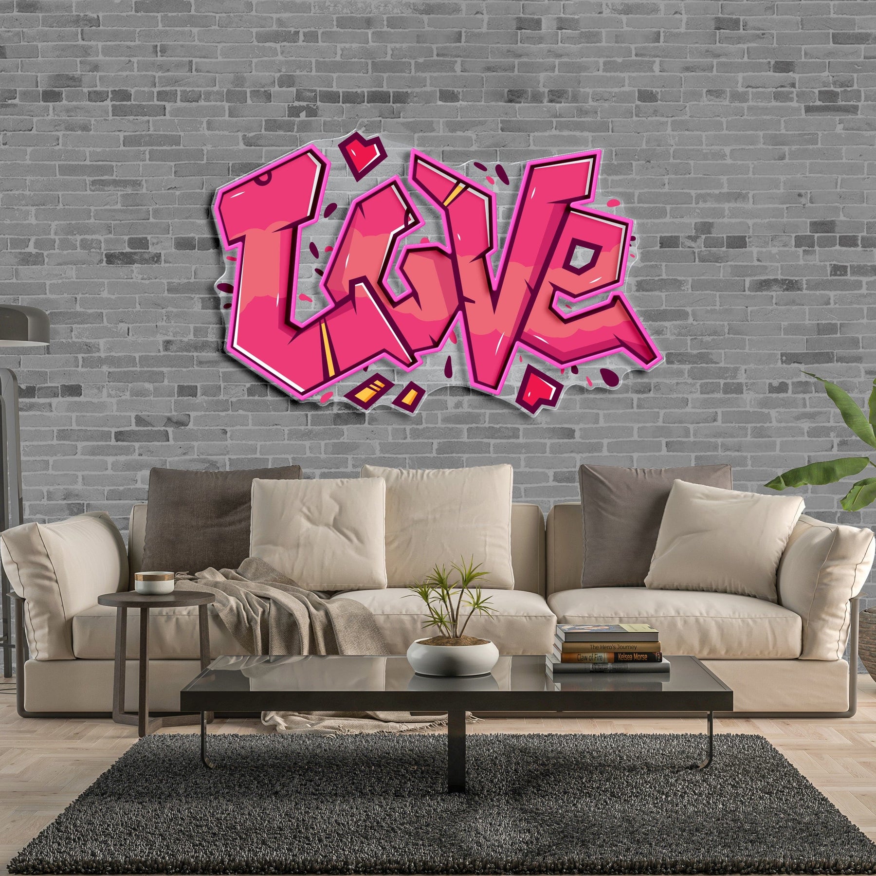 "Love" Neon x Acrylic Artwork