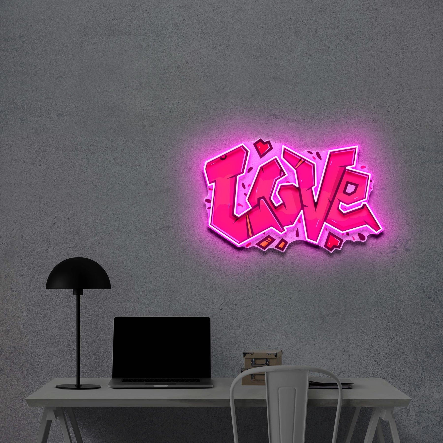 "Love" Neon x Acrylic Artwork