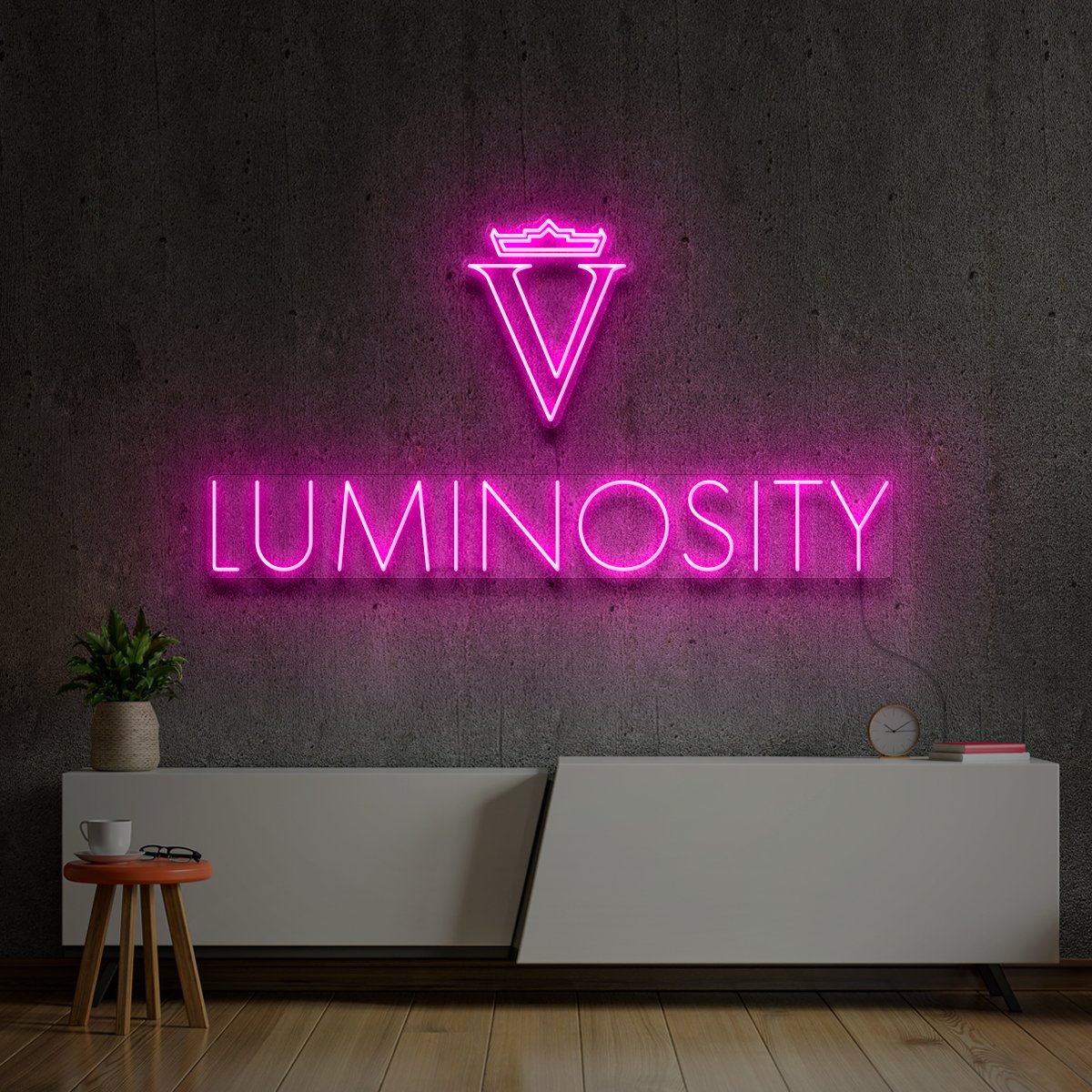 "Luminosity" Custom Neon Sign