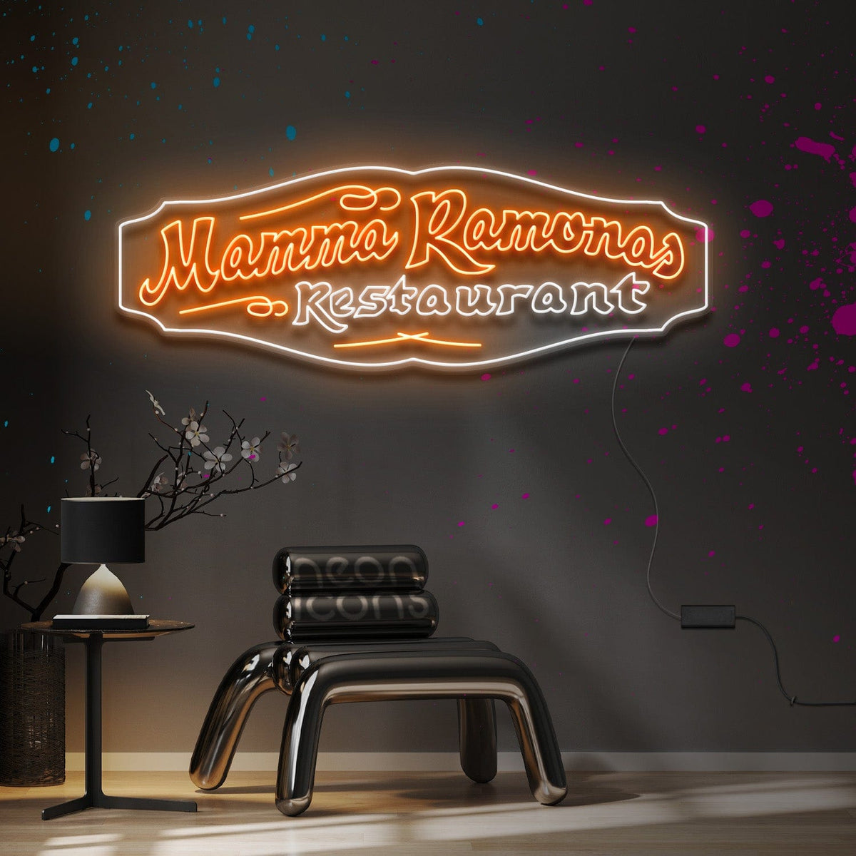 "Mamma Ramonas" Custom Neon Sign