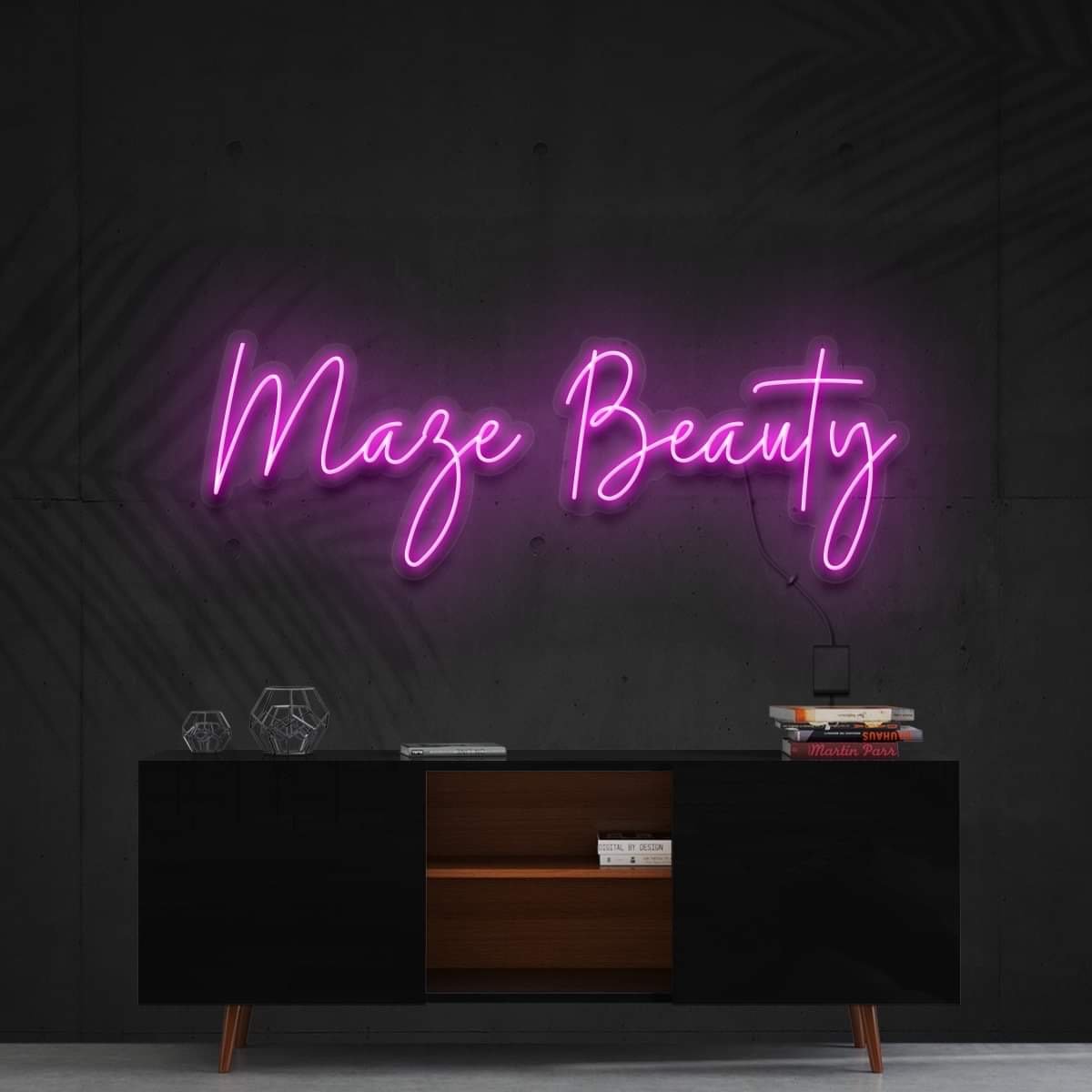 "Maze Beauty" Custom Neon Sign for Hazel