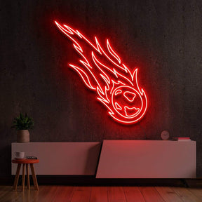 "Meteoroid" Neon Sign 60cm (2ft) / Red / LED Neon by Neon Icons