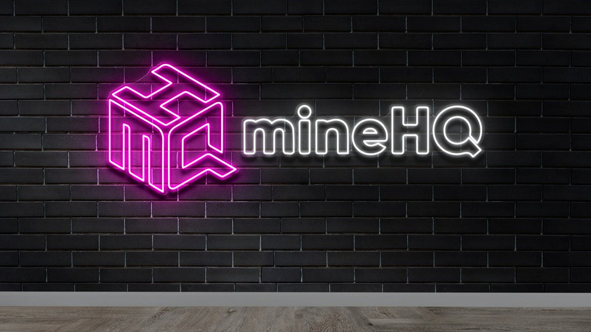 "Mine HQ" Custom Neon Sign