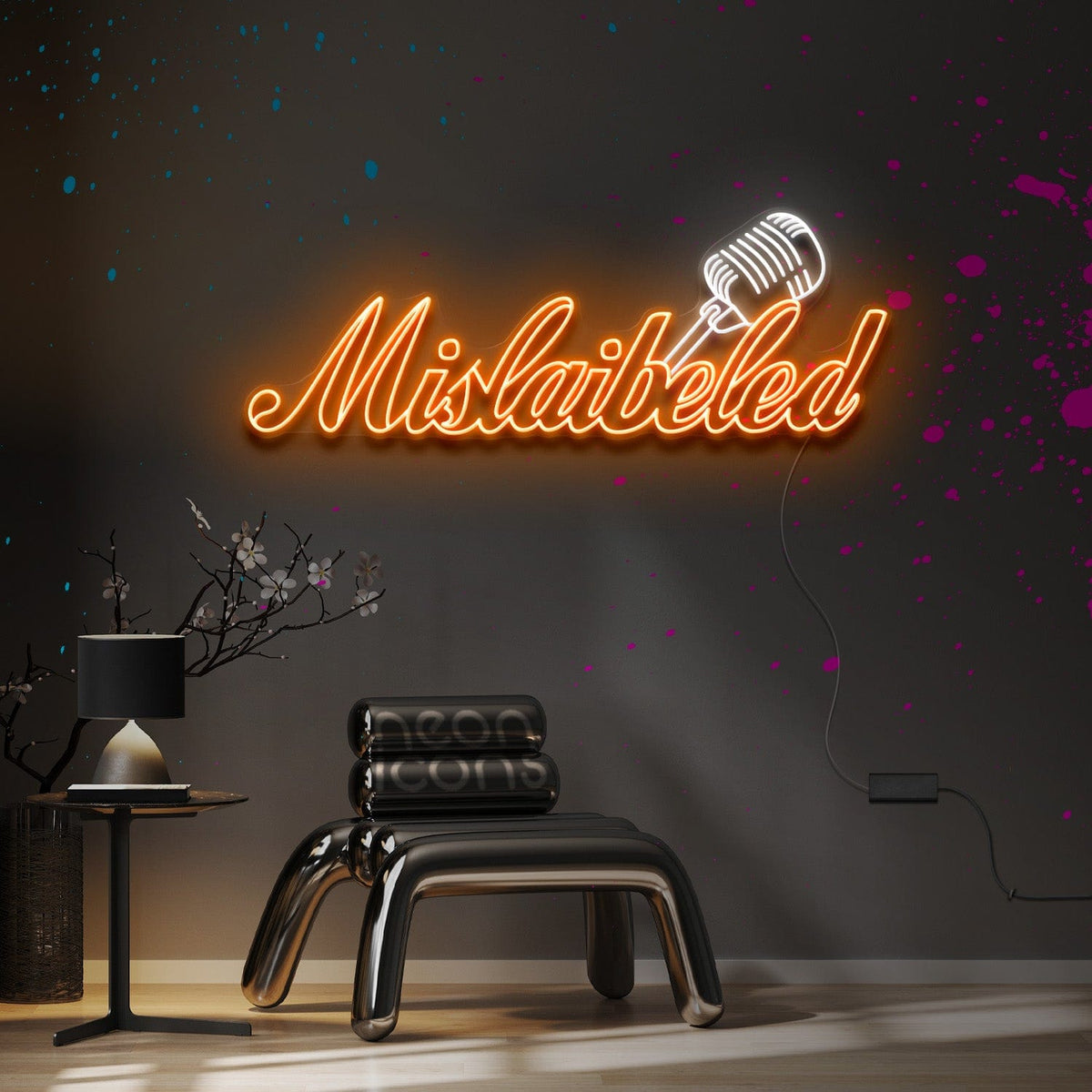 "Mislaibeled" Custom Neon Sign