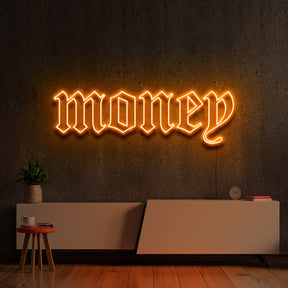 "Money" Neon Sign by Neon Icons