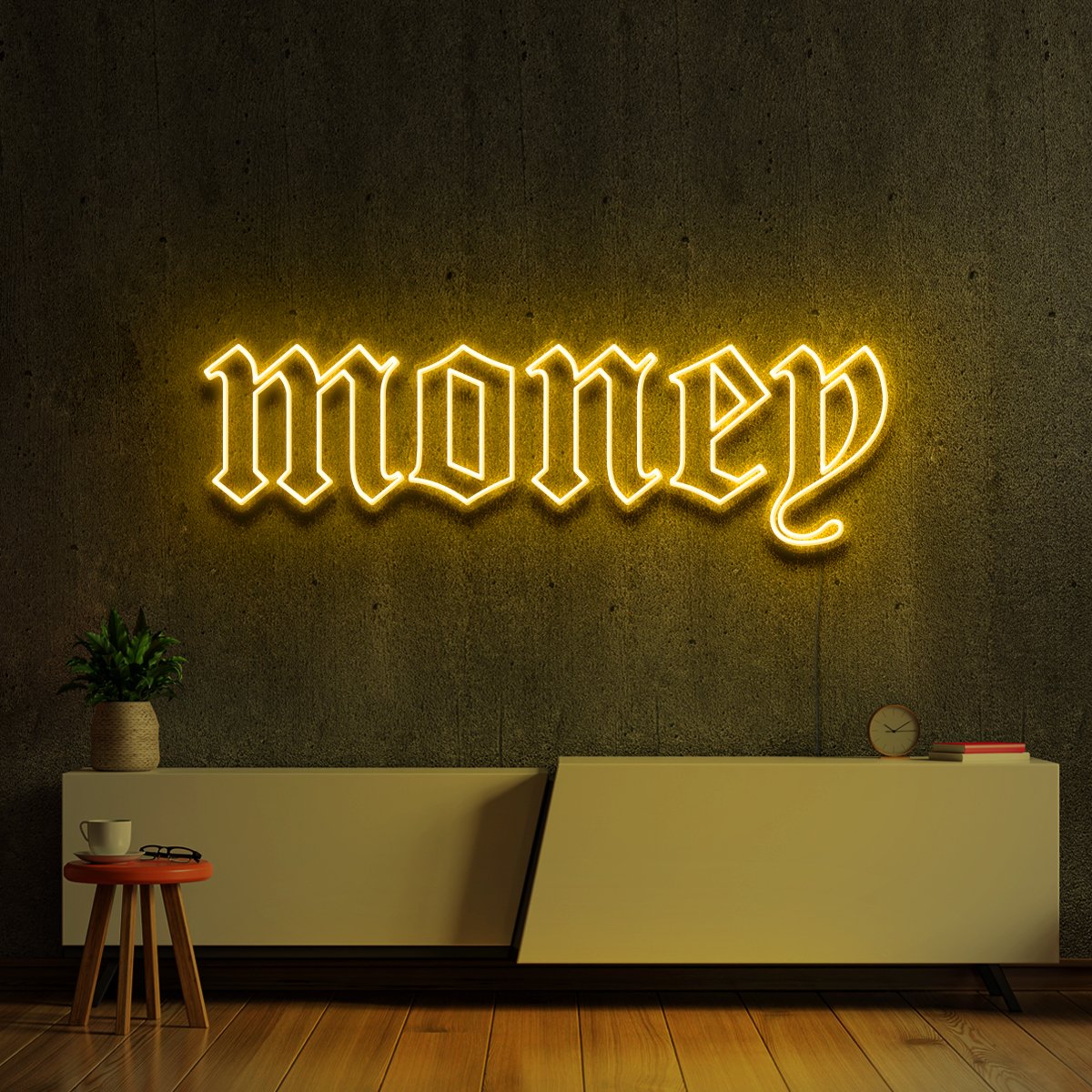 "Money" Neon Sign by Neon Icons