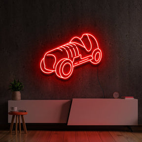 "Monopoly Car" Neon Sign 60cm (2ft) / Red / LED Neon by Neon Icons