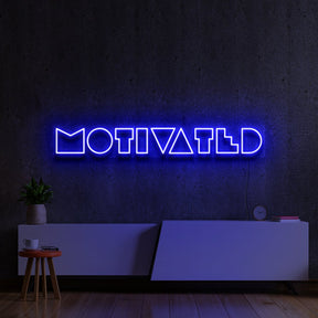 "Motivated" Neon Sign by Neon Icons