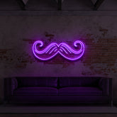 "Moustache" Custom Neon Sign