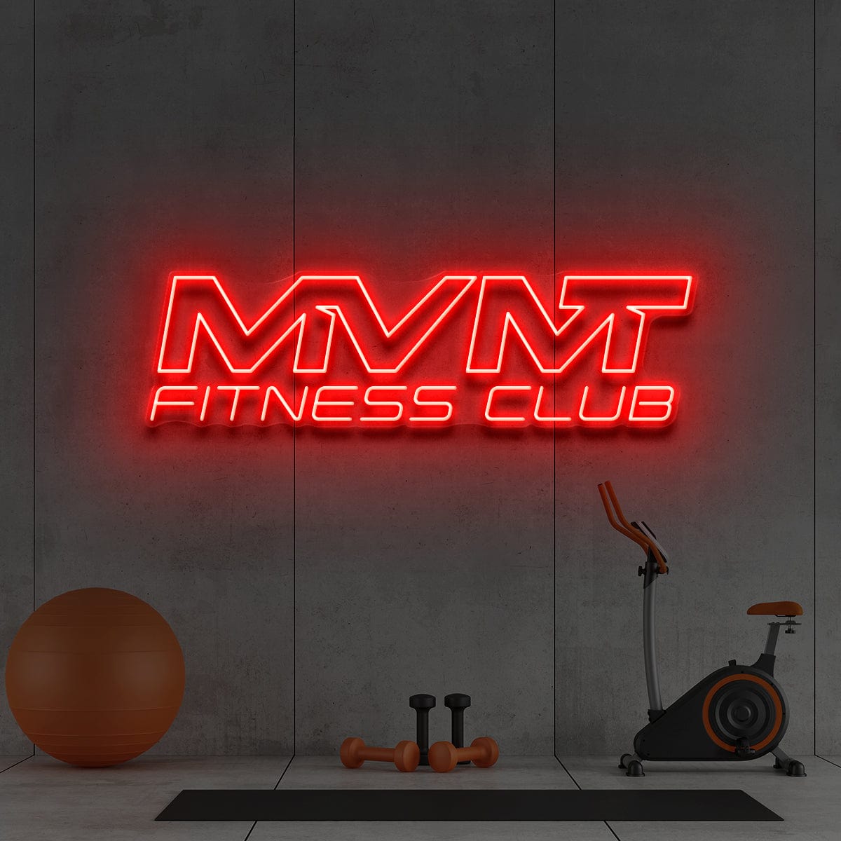 "MVMT Fitness Club" Custom Neon Sign