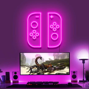 "Nintendo Switch Joycon" Gaming Neon Sign 60cm/2ft / Pink / LED Neon by Neon Icons