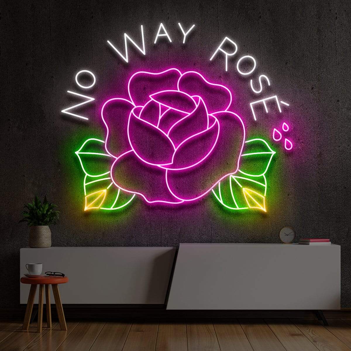 "No Way Rosé" Custom Neon Sign