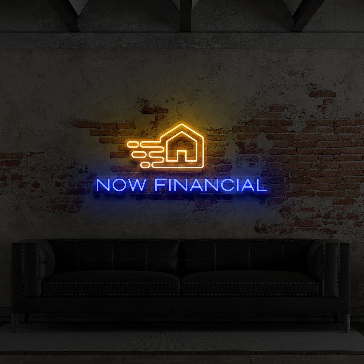 "Now Financial" Custom Neon Sign