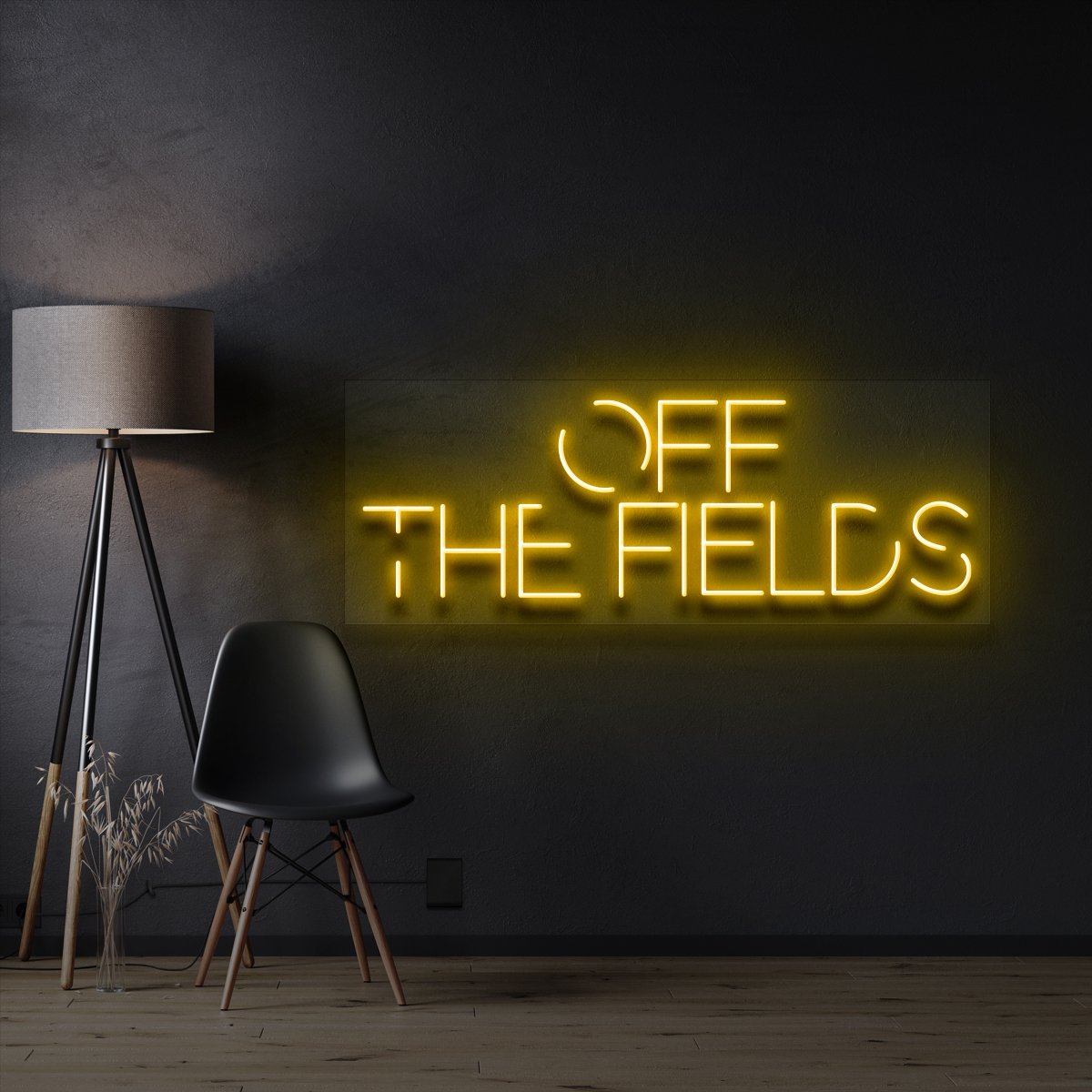 "Off The Fields" Custom Neon Sign