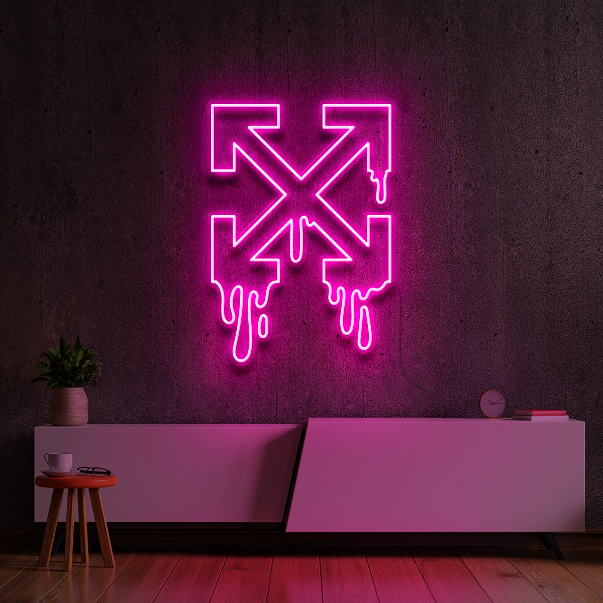 "Off-White Drip" Neon Sign by Neon Icons