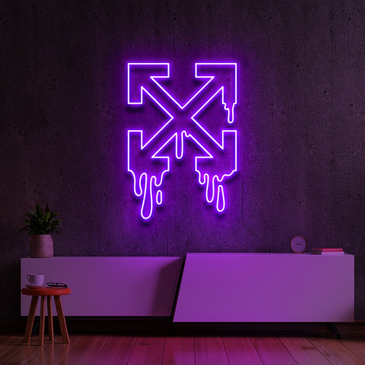 "Off-White Drip" Neon Sign by Neon Icons