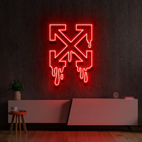 "Off-White Drip" Neon Sign by Neon Icons