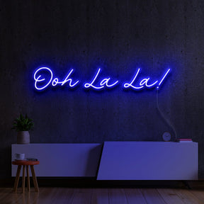 "Ohh La La!" Neon Sign 60cm (2ft) / Blue / LED Neon by Neon Icons