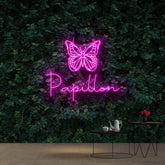 "Papillon" Custom Neon Sign