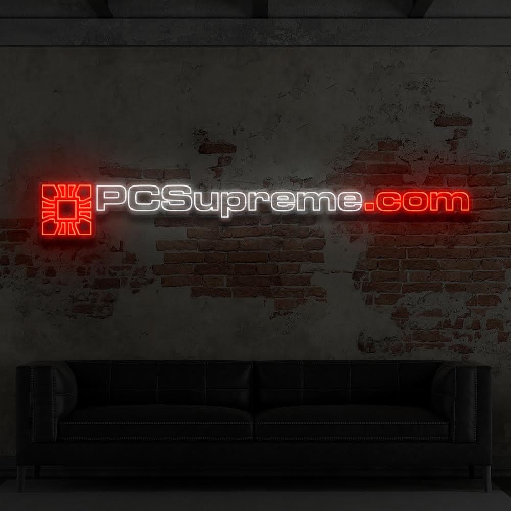 PCSupreme.com" Custom Neon Sign