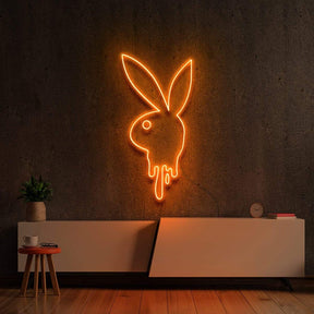 "Playboy Drip" Neon Sign 60cm (2ft) / Orange / LED Neon by Neon Icons