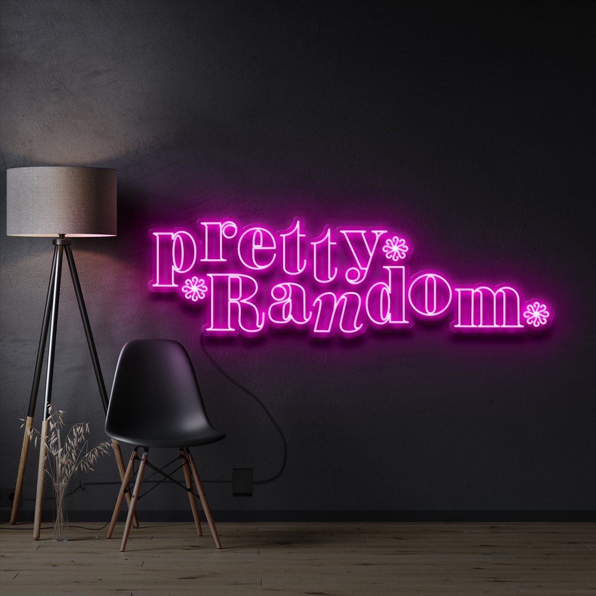 "Pretty Random" Custom Neon Sign