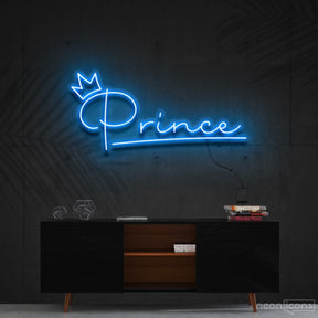 "Prince" Neon Sign 60cm (2ft) / Ice Blue / Cut to Shape by Neon Icons