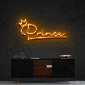 "Prince" Neon Sign 60cm (2ft) / Orange / Cut to Shape by Neon Icons