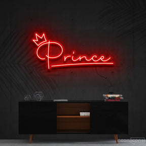 "Prince" Neon Sign 60cm (2ft) / Red / Cut to Shape by Neon Icons