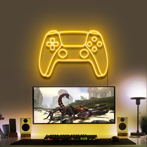 "PS5 Controller" Gaming Neon Sign by Neon Icons