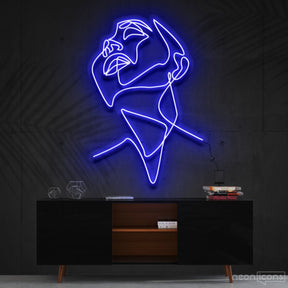 "Pure Ecstasy" Neon Sign 90cm (3ft) / Blue / Cut to Shape by Neon Icons