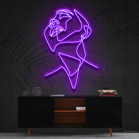 "Pure Ecstasy" Neon Sign 90cm (3ft) / Purple / Cut to Shape by Neon Icons