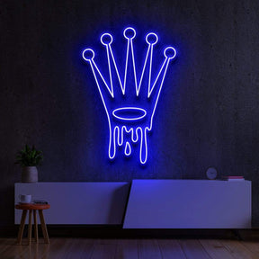 "Rolex Drip" Neon Sign 60cm (2ft) / Blue / LED Neon by Neon Icons