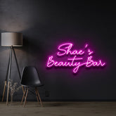 "Shae's Beauty Bar" Custom Neon Sign