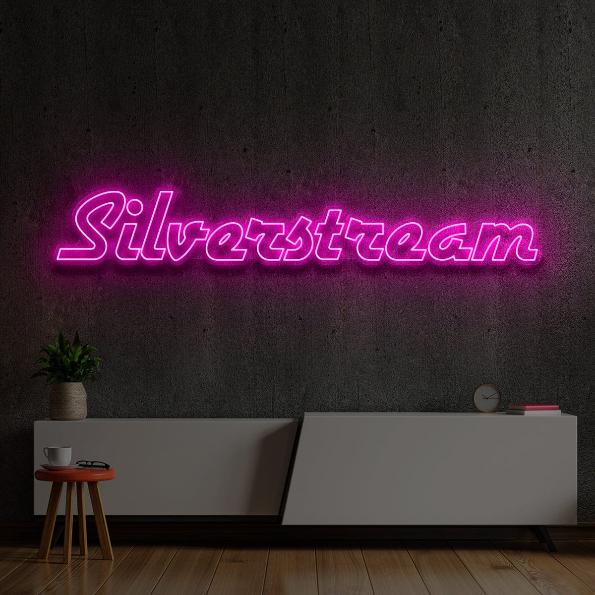 "SilverStream" Custom Neon Sign