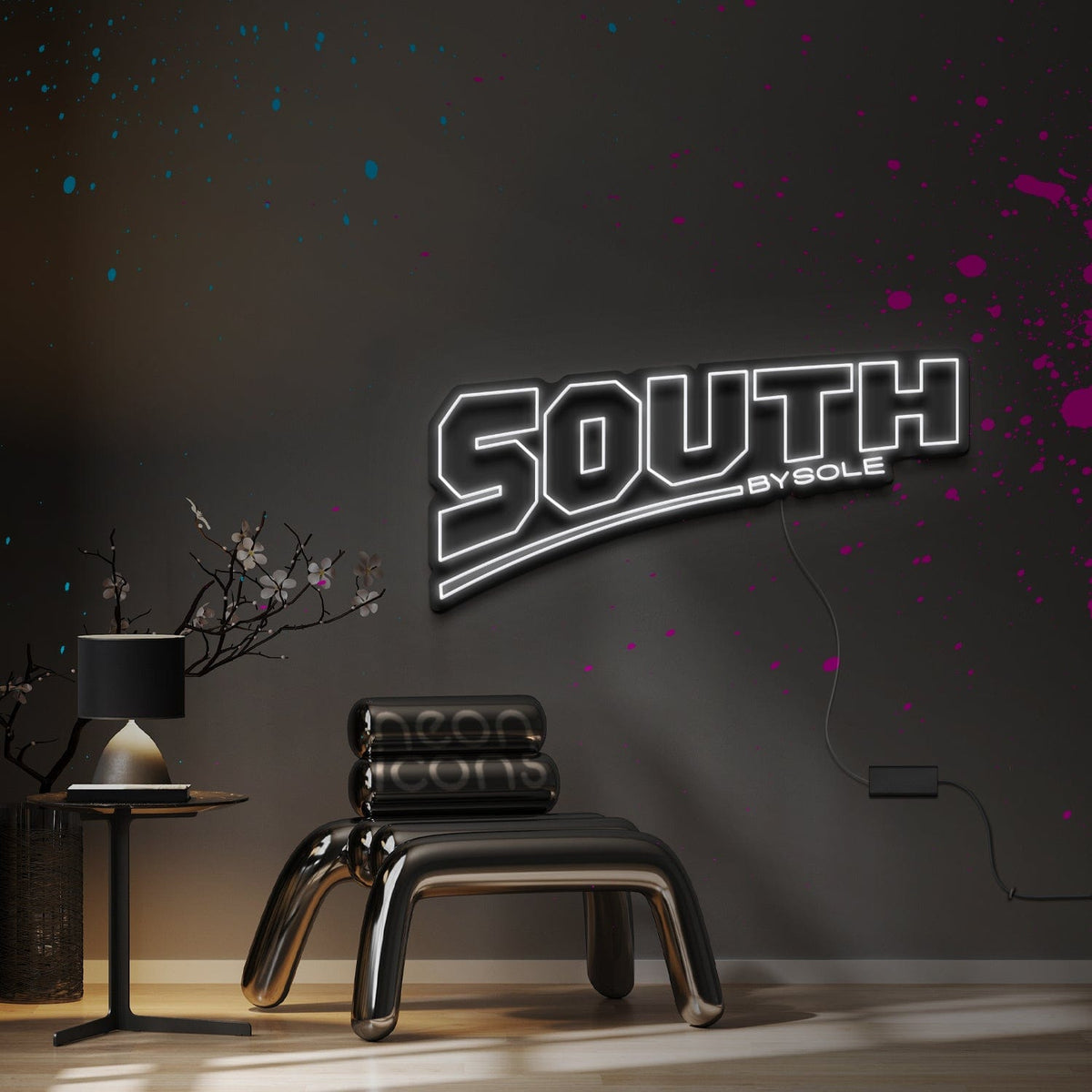 "South by Sole" Custom Neon Sign