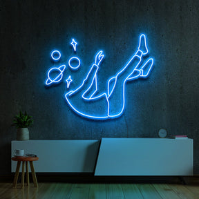 "Space Head" Neon Sign by Neon Icons