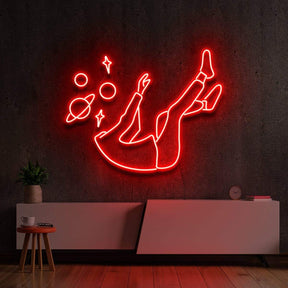 "Space Head" Neon Sign 60cm (2ft) / Red / LED Neon by Neon Icons