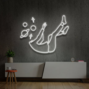 "Space Head" Neon Sign by Neon Icons