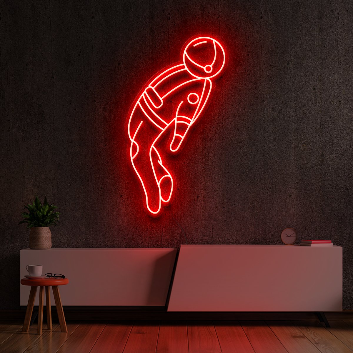 "Spaceman" Neon Sign by Neon Icons