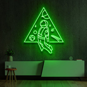 "Spaceman Triangle" Neon Sign by Neon Icons