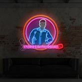 "Stories with Irshad" Custom Neon Sign