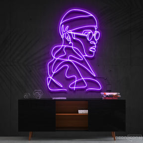 "Street Cred" Neon Sign 60cm (2ft) / Purple / Cut to Square by Neon Icons