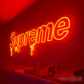 "Supreme Drip" Custom RGB Neon Sign